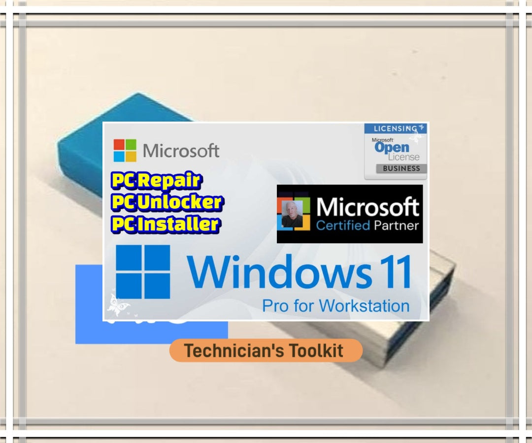 Windows 11 Pro for Workstations | Boot, Repair, Install | Office365 | Optimized for Performance, Security 25H2 (Multi-Boot)