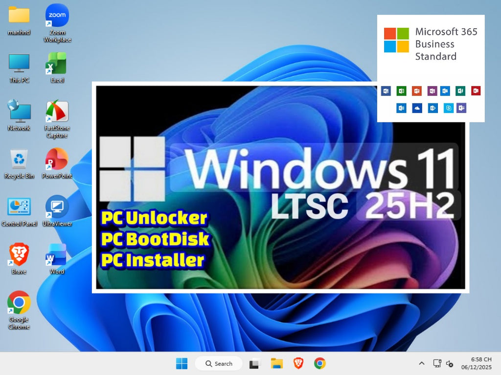 Windows 11 Enterprise LTSC 2024 (25H2) | Optimized for Performance, Security | Office365 | Long Term Support