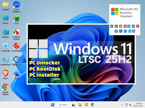 Windows 11 Enterprise LTSC 2024 (25H2) | Optimized for Performance, Security | Office365 | Long Term Support
